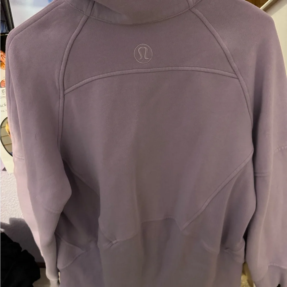 lululemon athletica Women's Purple Half-Zip Hoodie - Picture 2 of 2
